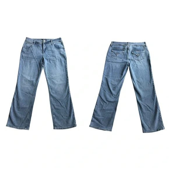 Hudson High Rise Denim Jeans Medium Blue Size 12 Straight Leg NWOT #1811754 - Picture 8 of 8